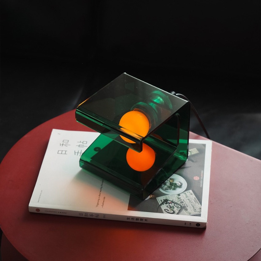 Modern Acrylic Cube Table Lamp - Desk Setup Minimalist 评论和价格