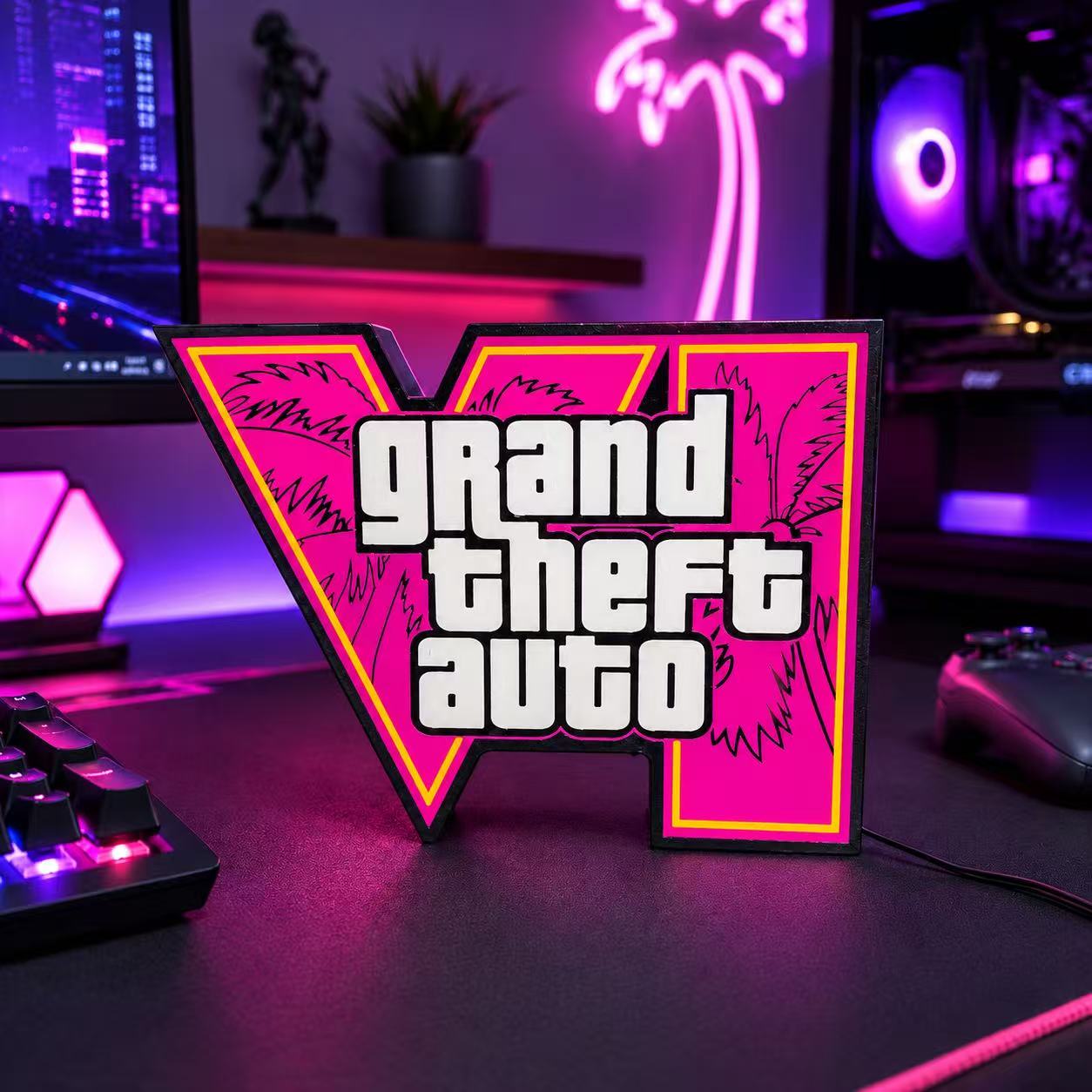 2026 New GTA 6 Horizon Ambient - Desk Setup Lamp 评论和价格